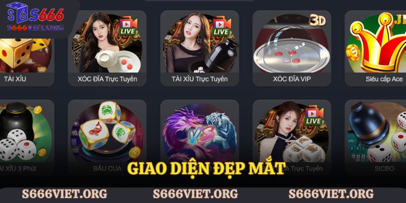 Giao diện đẹp mắt