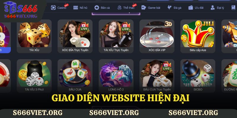 Giao diện website hiện đại